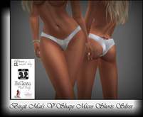 Birgit Mai's V-Shape Micro Shorts Silver (BOXED)