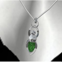 Goddess emerald and silver