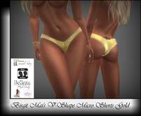 Birgit Mai's V-Shape Micro Shorts Gold (BOXED)