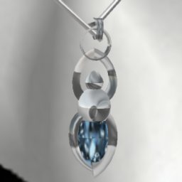 Goddess dark blue diamond and silver