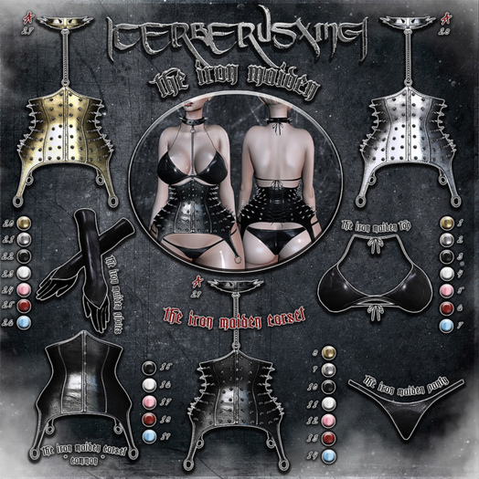 [CX] 14 The Iron Maiden Panty - Babyblue (Hourglass)