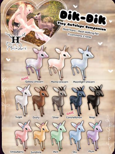 +Half-Deer+ Dik-Dik - Galaxy Unicorn RARE