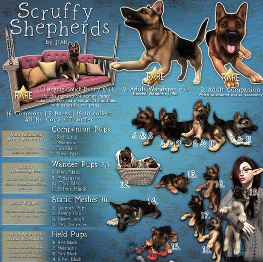 JIAN Scruffy Shepherds BOX 15. Toy Destroyer