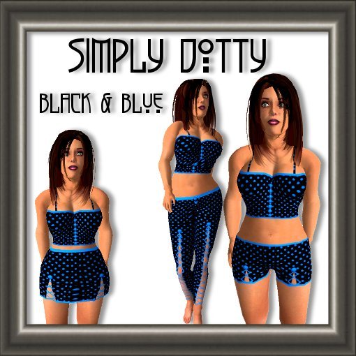 Jaded Visions-Simply Dotty-black&blue