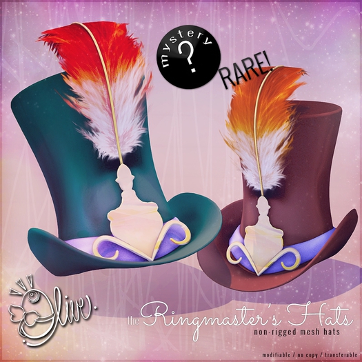 .Olive. the Ringmaster's Hat - Brown Rare (Exclusive) 