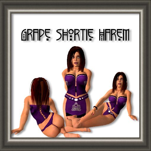 Jaded Visions-Grape Shortie Harem