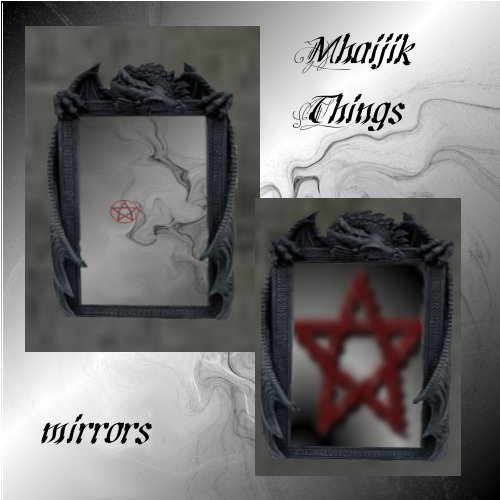 Majik Dragon Mirror with Pentagram