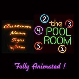 Neon Pool Room