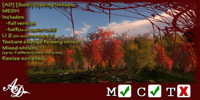 [AD] [Soleil] Spring Shrubs BOXED