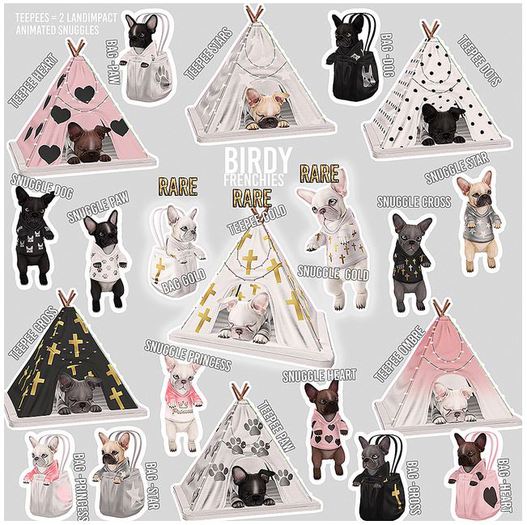 Birdy - Frenchie - Sleepy TeePee - Paw