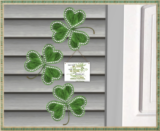 !!! TBGB - "Irish Blessings" Welcome Sign by Sej