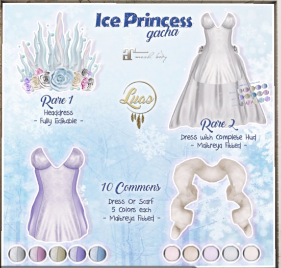 Luas Ice Princess Scarf Pink