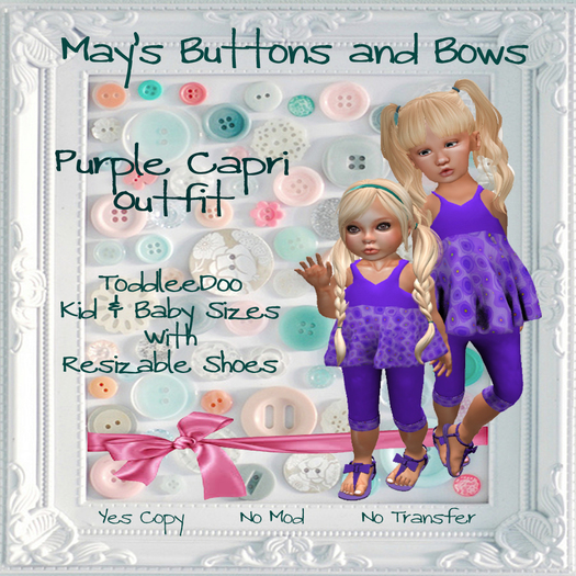 MBB * Purple Capri Outfit (K&B)