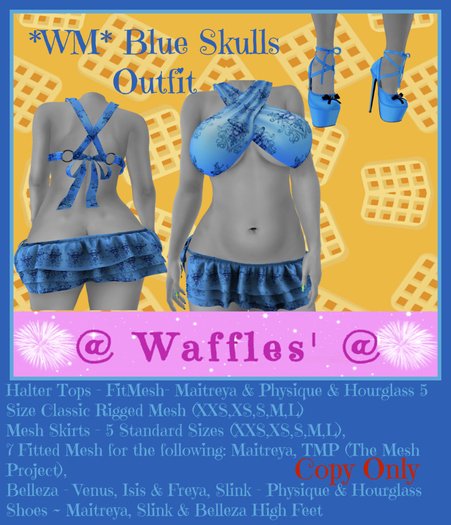 *WM* Blue Skulls Outfit