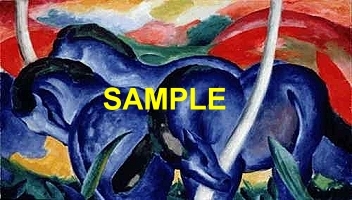 Franz Marc - Large Blue Horses