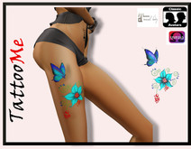 24 TattooMe Leg butterfly