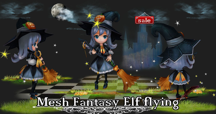 Mesh Fantasy Elf flying (copy modify) v. 2