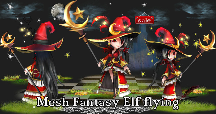 Mesh Fantasy Elf flying (copy modify) v. 7