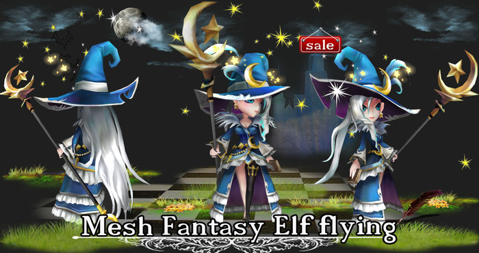 Mesh Fantasy Elf flying (copy modify) v. 10