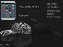 .::Arkan::. Cap With Spikes