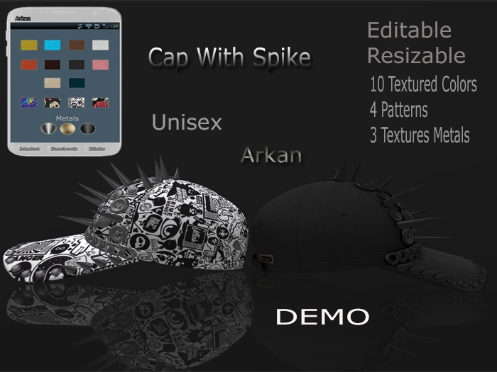 .::Arkan::. Cap With Spikes {DEMO}