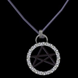 Pattern Silver Pentagram Necklace