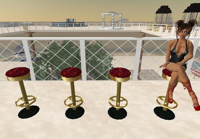 RBGold Animated Bar Stools