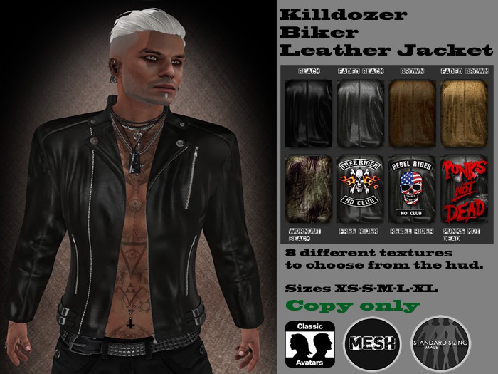 Killdozer Biker Leather Jacket
