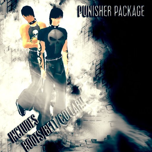 Male Punisher Package Outfit Bundle Set