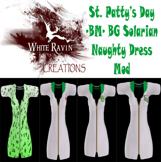 White Ravin Creations - Naughty Dress St. Patrick's Day Mod