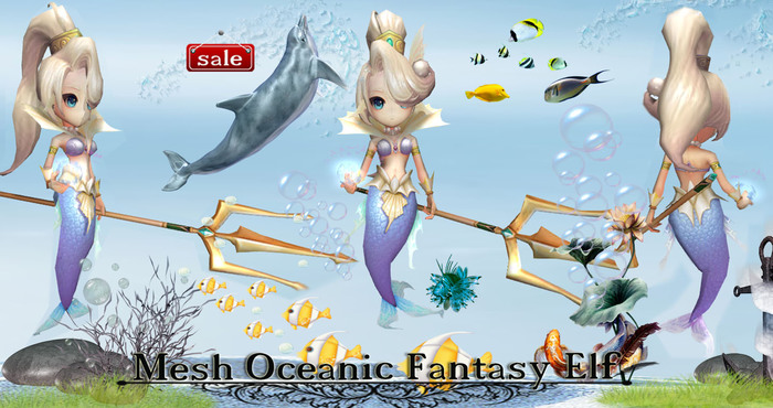 Mesh Oceanic Fantasy Elf  (copy modify) v. 3