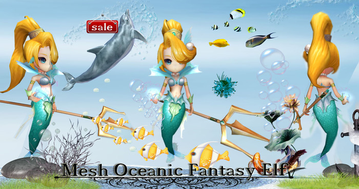 Mesh Oceanic Fantasy Elf  (copy modify) v. 5