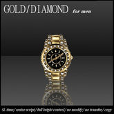 [DEMO] Watch CH Gold/Dia Black-Face [M]     -RYCA-