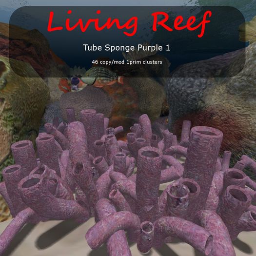 Inochi Reef : Tube Sponge Purple 1