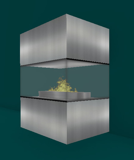 Dakota Designs Modern Fireplace Full Perms Chrome