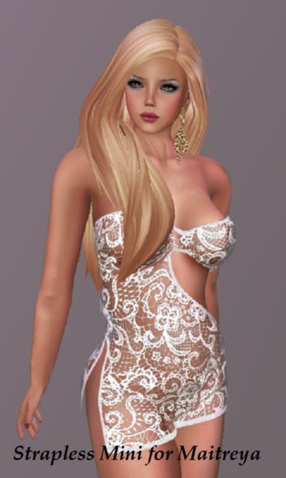 DARING STRAPLESS MINI - OR NEGLIGEE !