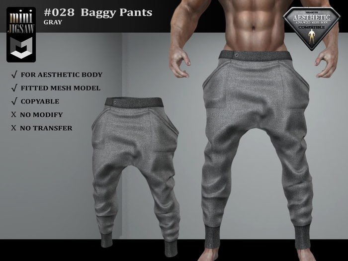 [ mJ ] #028 Baggy Pants - Gray