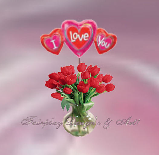 Red Tulip Valentine's Bouquet