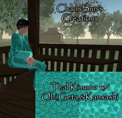 Teal Kimono