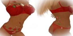 Red Rose Undie's set,25
