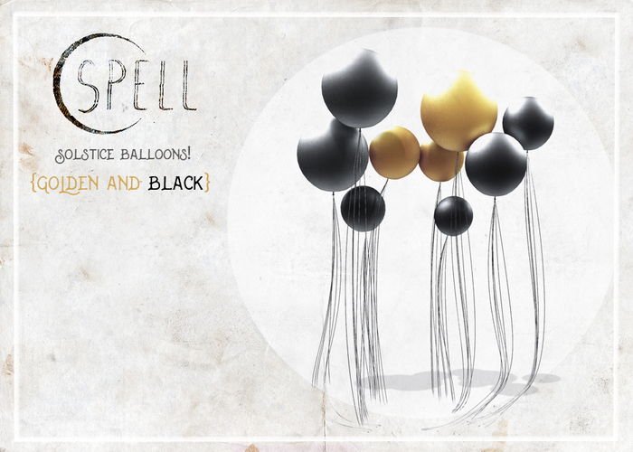 SPELL : Solstice Balloons! {golden & black}