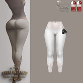 Legal Insanity - Chloe' white leggings