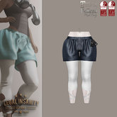 Legal Insanity - Chloe' leggings with blue shorts