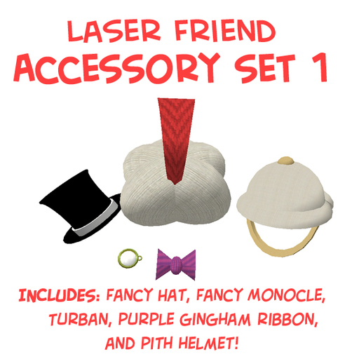 Fluffy Laser Friend Accessory Set 1