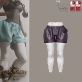 Legal Insanity - Chloe' leggings with wine shorts