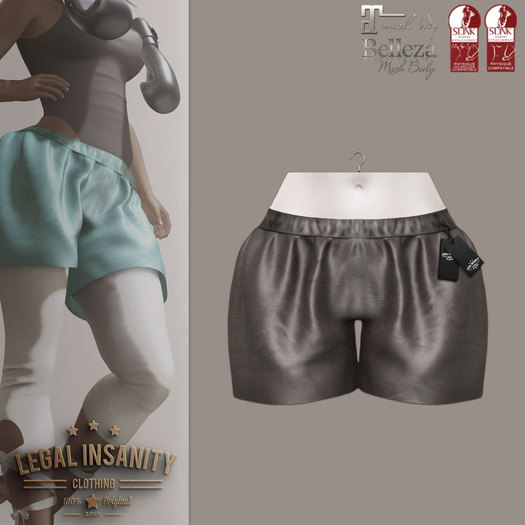 Legal Insanity - Chloe' brown shorts