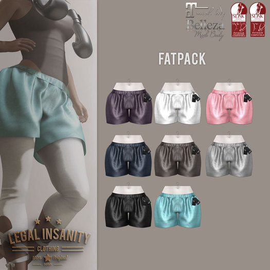 Legal Insanity - Chloe' shorts FATPACK
