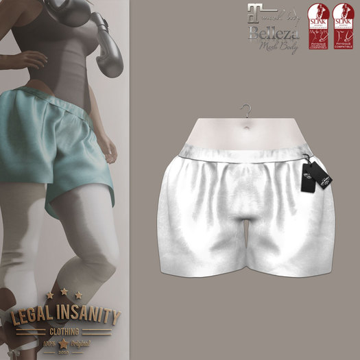 Legal Insanity - Chloe' white shorts