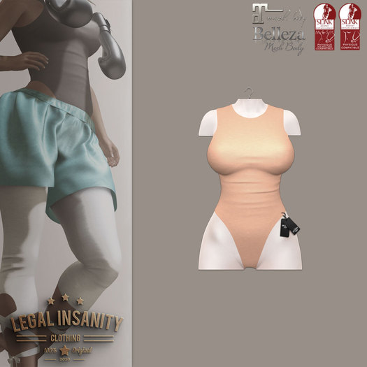 Legal Insanity - Chloe' melon bodysuit