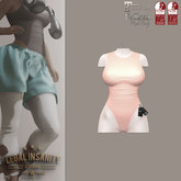 Legal Insanity - Chloe' salmon bodysuit